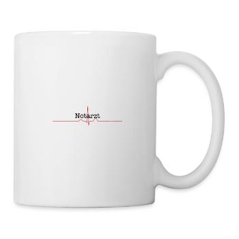 Rettungsdienst Notarzt Geschenkidee - Tasse - Weiß - Rechts