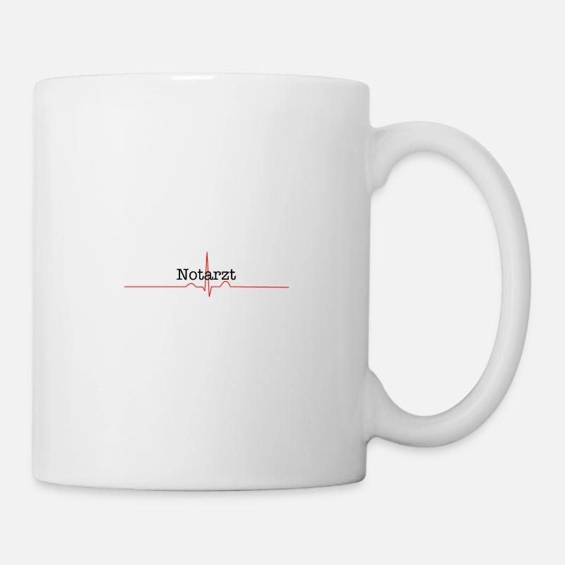 Rettungsdienst Notarzt Geschenkidee - Tasse - Weiß