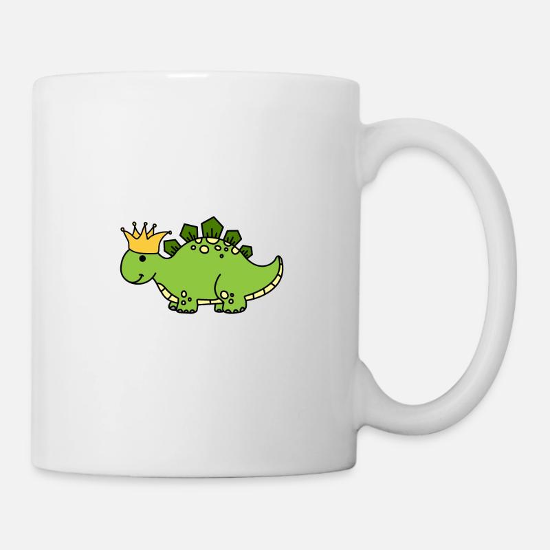 Dino Krone König - Tasse - Weiß