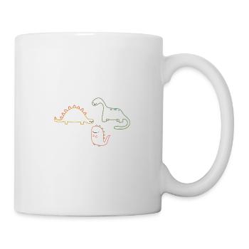 Dino - Tasse - Weiß - Rechts