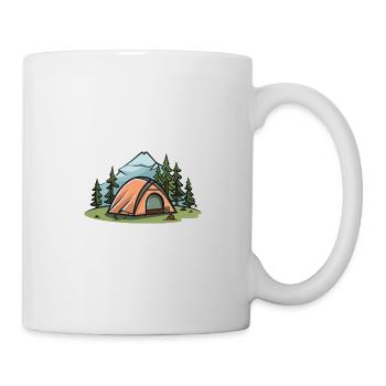 Tente de camping - Mug blanc - blanc - Droite