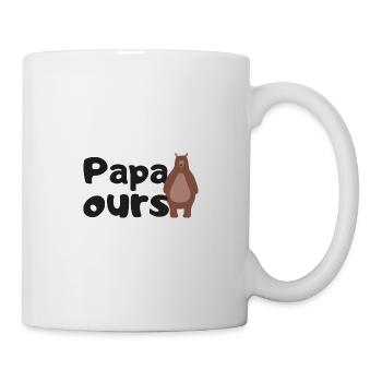 Papa ours - Mug blanc - blanc - Droite
