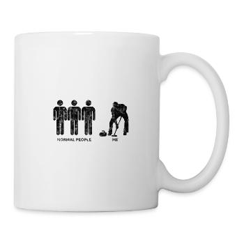 Ice Curling Curler Curling Retro Gift - Mug - white - Right