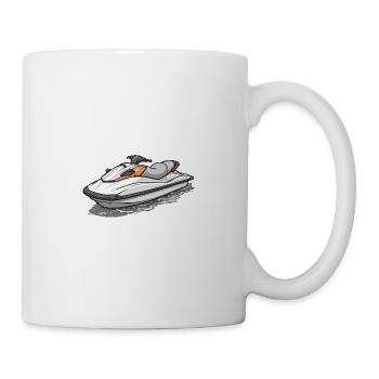 Action sur le jet ski - Mug blanc - blanc - Droite