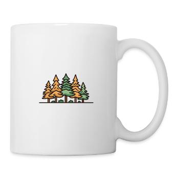 Forêt, Paysage, Arbres - Mug blanc - blanc - Droite