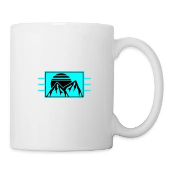 Berge Mountains Logo - Mug - white - Right