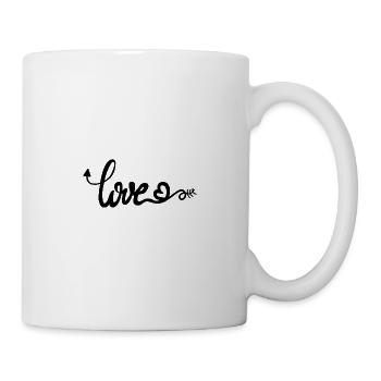 Love Love Love Fléchet - Mug blanc - blanc - Droite