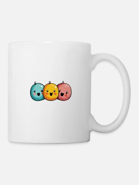 Fasnachtsfreude mit Konfetti - Tasse - Weiß