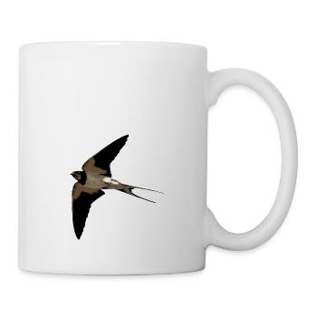 Hirondelle - Mug blanc - blanc - Droite