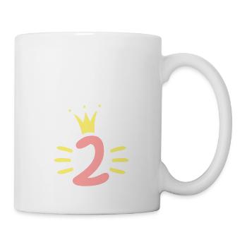 2 Couronne d’anniversaire - Mug blanc - blanc - Droite