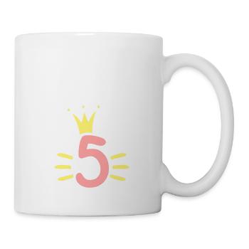 Couronne du 5e anniversaire - Mug blanc - blanc - Droite