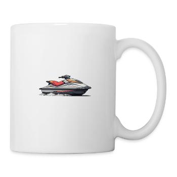 Action sur le jet ski - Mug blanc - blanc - Droite