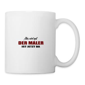 Maler - Tasse - Weiß - Rechts