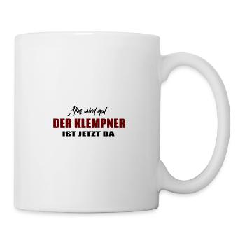 Klempner - Tasse - Weiß - Rechts