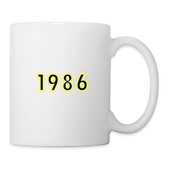 1986 Jahr Geburtstag - Tasse - Weiß - Rechts