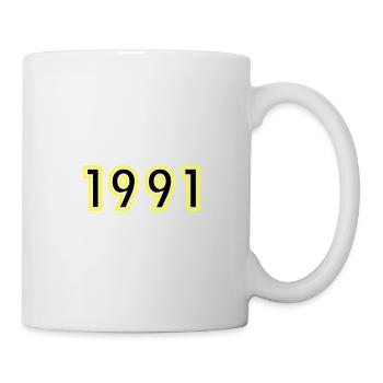 1991 Année Anniversaire - Mug blanc - blanc - Droite