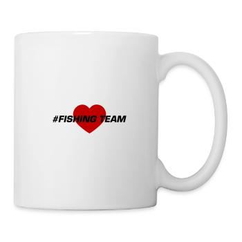 fishing team herz - Tasse - Weiß - Rechts