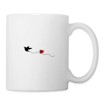 Hummingbird Bird Heart - Mug - white - Right