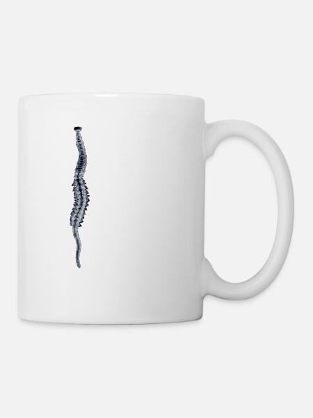 Wattwurm hell - Tasse - Weiß