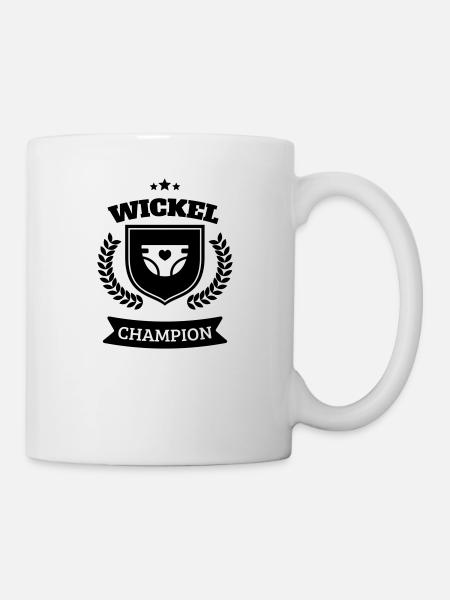 Diaper diaper change champion - Mug - white
