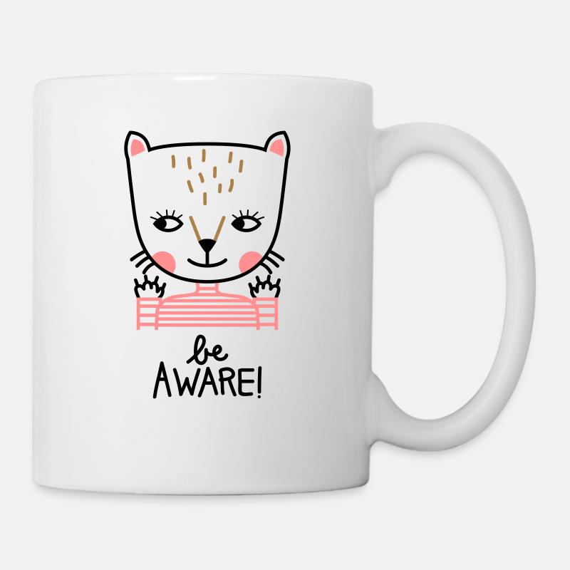 be aware - Tasse - Weiß
