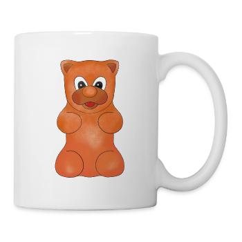 Gummibärchen Orange Baby Geschenk - Tasse - Weiß - Rechts