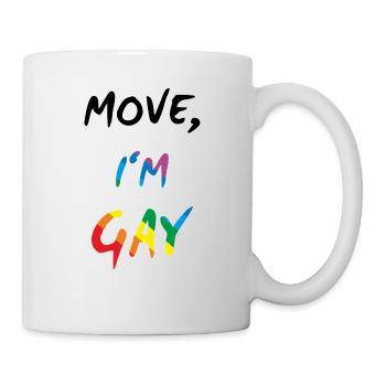 Move, I'm Gay - Gay Pride - Mug blanc - blanc - Droite