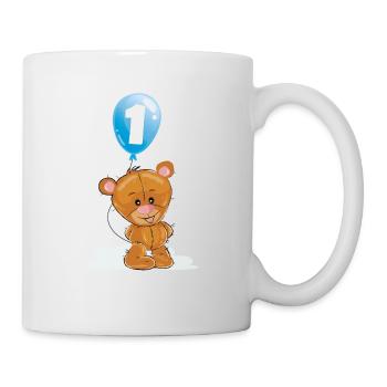 1st birthday first birthday I am 1 finally - Mug - white - Right