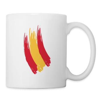 Spanische Flagge - Tasse - Weiß - Rechts