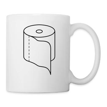 Klorolle / toilet roll (b, 1c) - Tasse - Weiß - Rechts