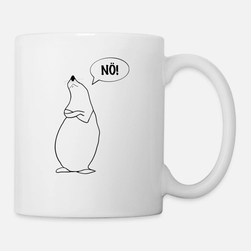 SeeRobbe SeeLöwe Seehund / lustige Geschenkidee - Tasse - Weiß
