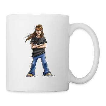 Die Wilden Kerle Vanessa Pose - Tasse - Weiß - Rechts