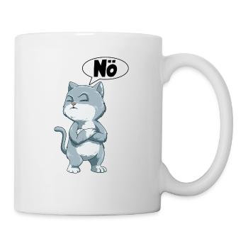 Nö Katze Kater für alle Katzenbesitzer - Tasse - Weiß - Rechts
