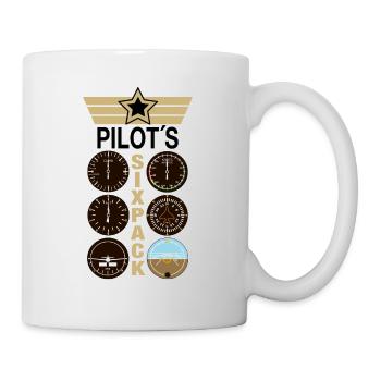 Pilot Flieger SixPack - Tasse - Weiß - Rechts