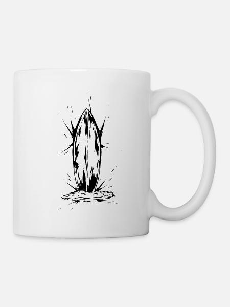 Surfer Surfboard - Tasse - Weiß