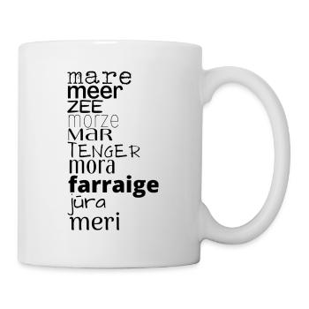 Meer in verschiedenen Sprachen - Tasse - Weiß - Rechts