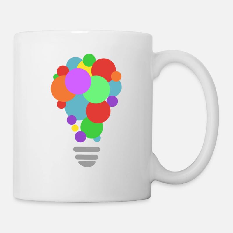 CREATIVITY lightbulb - Tasse - Weiß
