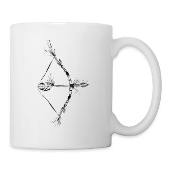 Bow and arrow - Mug - white - Right