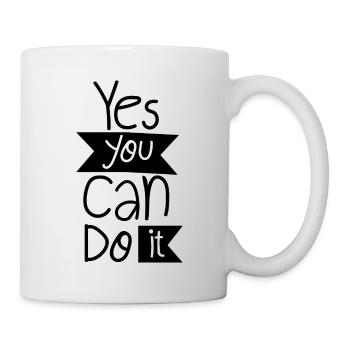 Yes, you can do it. - Mug - white - Right