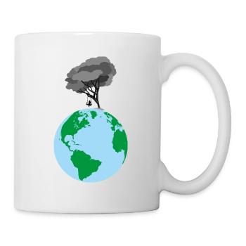 Save the planet today - Mug - white - Right
