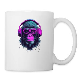 Battements de singe - Mug blanc - blanc - Droite