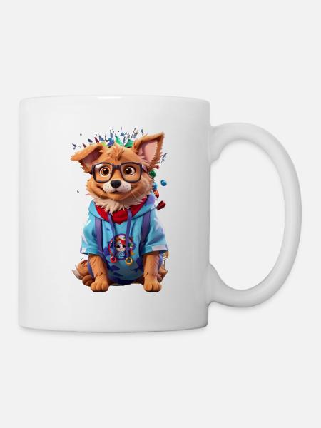 Süßer Hund - Tasse - Weiß