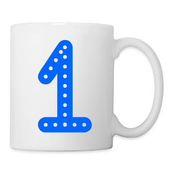 1. 1 YEAR. 1st ANNIVERSARY. 1 YEAR BIRTHDAY - Mug - white - Right