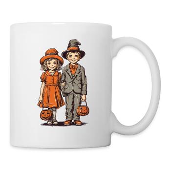 Kids Retro Halloween Trick or Treat Fest - Mug blanc - blanc - Droite