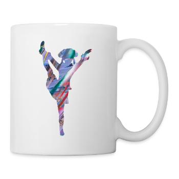 Gardetanz,Gardetänzerin,karneval,fasching,graffiti - Tasse - Weiß - Rechts