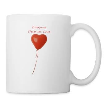 Jeder verdient Liebe Everybody Deserves Love - Mug - white - Right