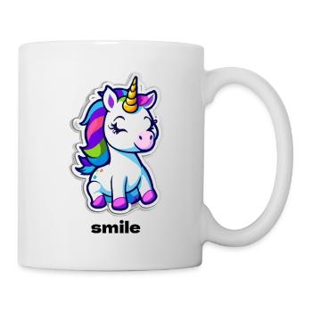 Licorne pour la bonne humeur - Mug blanc - blanc - Droite