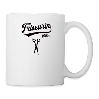 Friseurin 2024 Beruf Friseure Frisör Friseur Lehre - Tasse - Weiß - Rechts