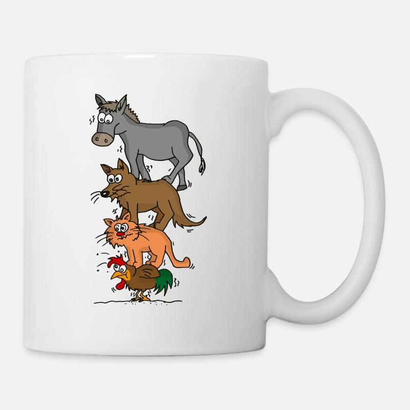 Twisted Bremen Town Musicians - Mug - white