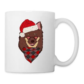 Chapeau de Noël Chihuahua Santa - Mug blanc - blanc - Droite